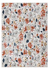 Kusový koberec Botanic 65239 flowers grey – na ven i na doma - 176x270 cm