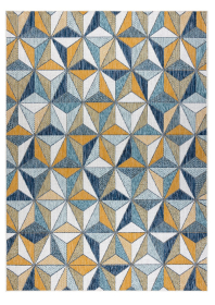 Kusový koberec Cooper Sisal Mosaic 22222 ecru/navy - 160x220 cm - 160x220 cm