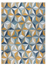 Kusový koberec Cooper Sisal Mosaic 22222 ecru/navy - 140x190 cm - 140x190 cm