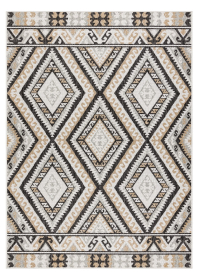 Kusový koberec Cooper Sisal Aztec 22224 ecru/black - 80x150 cm - 80x150 cm
