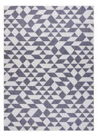 Kusový koberec Sion Sisal Triangles 22373 ecru/blue-pink - 80x150 cm