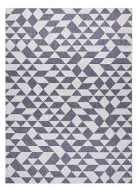 Kusový koberec Sion Sisal Triangles 22373 ecru/blue-pink - 200x290 cm