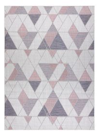 Kusový koberec Sion Sisal Triangles 3006 ecru/pink - 120x170 cm