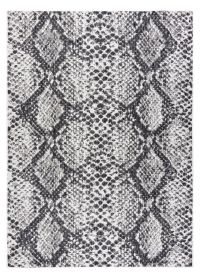 Kusový koberec Sion Sisal Snake`s skin 22162 ecru/black - 140x190 cm - 140x190 cm