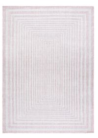 Kusový koberec Sion Sisal Labirinth 22376 pink/ecru - 140x190 cm