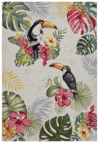 Kusový koberec Flair 105608 Tropical Dream Creme Multicolored - 80x165 cm