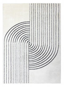 Kusový koberec Mode 8587 geometric cream/black - 80x150 cm