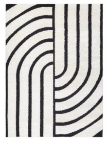 Kusový koberec Mode 8631 geometric cream/black - 180x270 cm - 180x270 cm