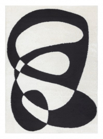 Kusový koberec Mode 8531 abstract cream/black - 200x290 cm - 200x290 cm