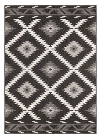 Kusový koberec Twin Supreme 103429 Malibu black creme – na ven i na doma - 80x250 cm