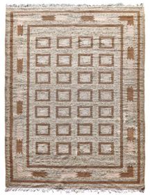 Ručně vázaný kusový koberec Guggenheim DESP P81 Brown Natural - 140x200 cm - 140x200 cm
