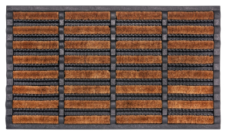 Rohožka Mix Mats Brushes 105647 Black Cocos - 40x60 cm