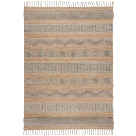 Kusový koberec Jubilant Medina Jute Natural/Grey - 160x230 cm - 160x230 cm