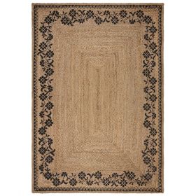 Kusový koberec Printed Jute Maisie Natural/Black - 200x290 cm - 200x290 cm