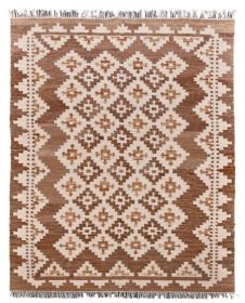 Ručně vázaný kusový koberec M. Kelim DE 2262 Brown Mix - 160x230 cm