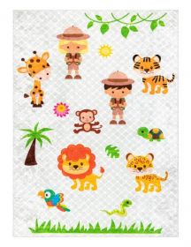 Dětský kusový koberec Junior 52104.801 Safari grey - 160x220 cm