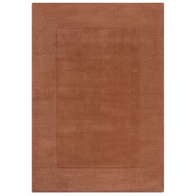 Kusový ručně tkaný koberec Tuscany Textured Wool Border Orange - 200x290 cm
