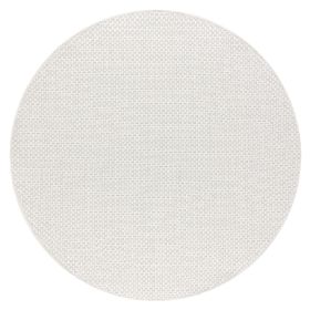 Kusový koberec Timo 6272 White kruh – na ven i na doma - 150x150 (průměr) kruh cm