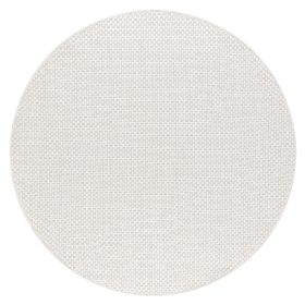 Kusový koberec Timo 6272 White kruh – na ven i na doma - 120x120 (průměr) kruh cm