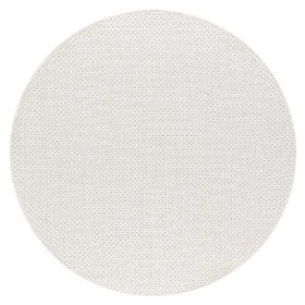 Kusový koberec Timo 6272 White kruh – na ven i na doma - 120x120 (průměr) kruh cm