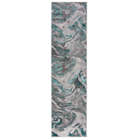 Běhoun Eris Marbled Emerald - 80x300 cm - 80x300 cm