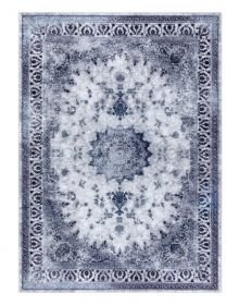 Kusový koberec Miro 51822.812 Rosette navy blue - 80x150 cm