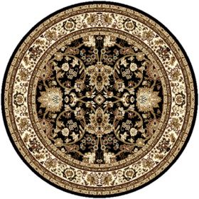 Kusový koberec TEHERAN T-117 brown kruh - 160x160 (průměr) kruh cm