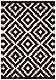 Kusový koberec Gloria new black / cream - 80x150 cm