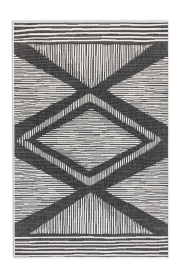 Kusový koberec Gemini 106014 Black z kolekce Elle – na ven i na doma - 160x230 cm