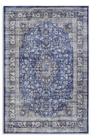Kusový koberec Asya 106039 Dark blue, Cream - 200x290 cm - 200x290 cm