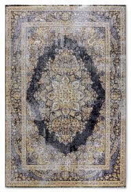 Kusový koberec Villeroy & Boch 106065 Antracite, Gold – na ven i na doma - 120x180 cm