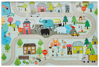 Dětský kusový koberec Torino kids 231 STREET - 160x230 cm - 160x230 cm
