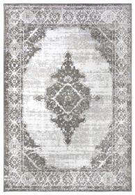 Kusový koberec Shine 105918 Retro Cream Black - 120x170 cm