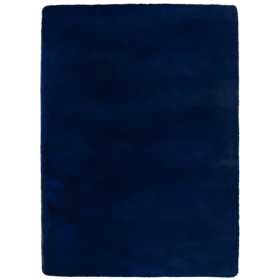 Kusový koberec Ivy Faux Fur Navy - 120x170 cm