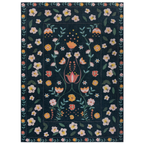 Kusový koberec Match Nordic Floral Navy - 120x170 cm