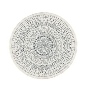 Kusový koberec Twin-Wendeteppiche 103143 creme grau kruh – na ven i na doma - 240x240 (průměr) kruh cm