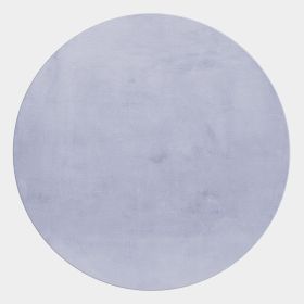 Kusový koberec Pouffy 5100 Silver kruh - 120x120 cm
