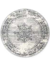 Kusový koberec Gloria Lydia Creme Grey kruh - 120x120 cm