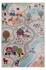 Dětský kusový koberec Magic Kids ML 108 Farm - 115x160 cm