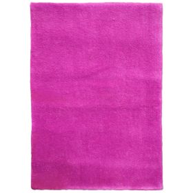 Ručně všívaný kusový koberec Asra wool lila - 80x150 cm