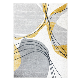 Kusový koberec Fusion 5868 white/yellow - 160x220 cm - 160x220 cm