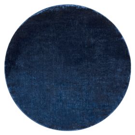 Kusový koberec Visco Rabbit Dark blue 10 kruh - 160x160 (průměr) kruh cm
