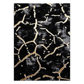 Kusový koberec Allure 1967 black/gold - 80x150 cm
