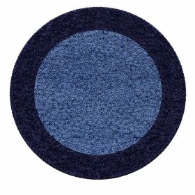 Kusový koberec Life Shaggy 1503 navy kruh - 120x120 (průměr) kruh cm - 120x120 (průměr) kruh cm