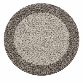 Kusový koberec Life Shaggy 1503 taupe kruh - 200x200 (průměr) kruh cm - 200x200 (průměr) kruh cm