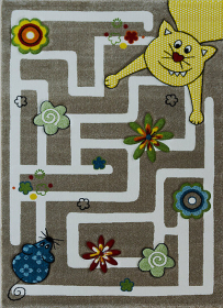 Dětský kusový koberec Smart Kids 22303 Beige - 160x230 cm - 160x230 cm