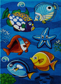 Dětský kusový koberec Smart Kids 22308 Blue - 120x180 cm - 120x180 cm