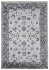 Ručně vázaný kusový koberec Diamond DC-USHAK silver/black - 365x457 cm - 365x457 cm