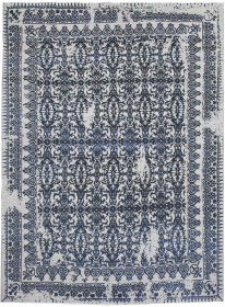 Ručně vázaný kusový koberec Diamond DC-JK 7 Silver/denim - 180x275 cm