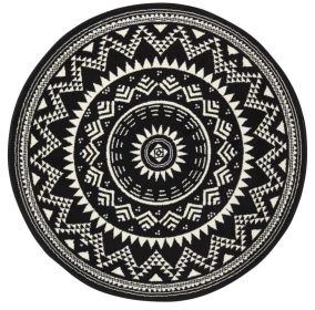 Kusový koberec Celebration 103441 Valencia Black kruh - 140x140 (průměr) kruh cm